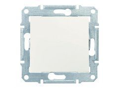 Переключатель одноклавишный проходной IP44 SDN0400523 Слоновая кость Sedna Schneider, 7242, Слоновая кость