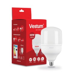 Светодиодная высокомощная лампа Vestum T140 50W 6500K 220V E27 1-VS-1604, 6500