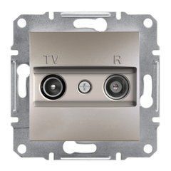 TV/R розетка концевая 1dB Бронза EPH3300169 ASFORA plus Schneider Electric, 9970, Бронза