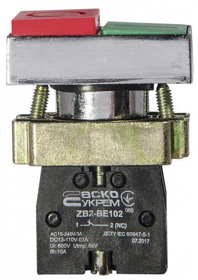 XB2-BL8425 Кнопка подвійна "Старт/Стоп" 1NO+1NC АСКО