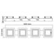 Светильник LIKYA-5 потолочный декор. 120x600mm SMD LED 4*5W 4000K хром HOROZ, 036-007-0005-010, 4000