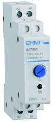 Реле часу NTE8-M1 AC230V затримка на увімкнення із налаштуваннями 1CO Chint