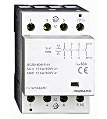 BZ326444ME, Контактор модульний 63А 4НО 230В 4р AC SCHRACK, 230V АС