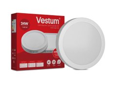 Круглий світлодіодний накладний світильник Vestum 24W 6000K 220V 1-VS-5304, 1-VS-5304, 6000