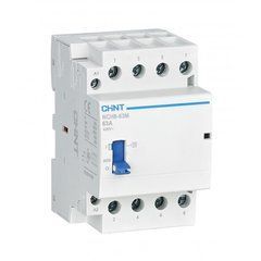 Контактор модульний з ручн. упр. NCH8-63M/40 4no AC220-240V Chint, 230V АС
