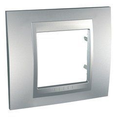 Рамка 1-постовая Алюминий MGU6.002.30 Unica Top Schneider, 8298, Алюминий