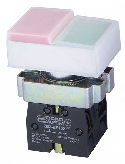XB2-BL9425 Кнопка подвійна "Старт/Стоп" 1NO+1NC АСКО