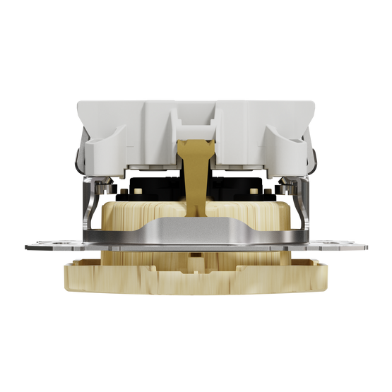 Розетка з заземленням та зі шторками Штучне дерево- Береза Sedna Elements Schneider SDD180022, Штучне дерево