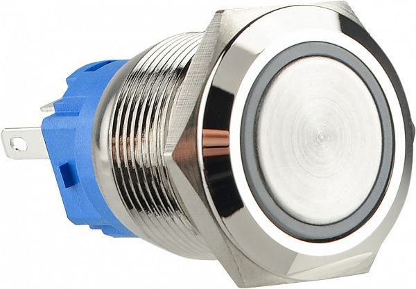 TYJ 19-271 220V червона Кнопка метал. з підсв. 1NO+1NC
