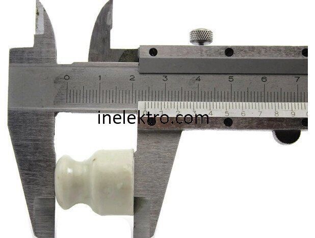 Изолятор РШ-4 керамический для наружной проводки (ролик)
