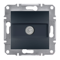 TV Розетка EPH3200271 проходная (4dB) ASFORA Schneider Electric Антрацит, 0796, Антрацит