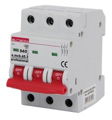 Модульний автоматичний вимикач e.mcb.pro.60.3.D.40 , 3р, 40А, D, 6кА