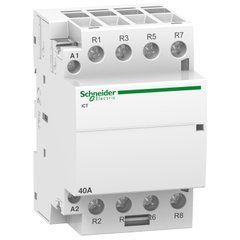 Модульный контактор iCT40A 4НЗ 220/240В АС 50ГЦ Schneider Electric, 10259, 230V АС
