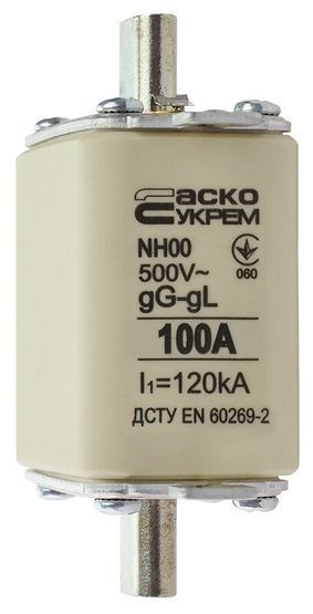 Предохранитель ножевой с плавкой вставкой NH00 100A gG АСКО