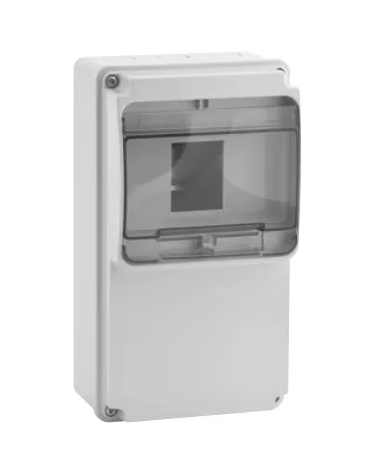 Корпус ударопрочный с АБС-пластика e.plbox.industrial.130x240x105.6m передняя панель наклонная IP54