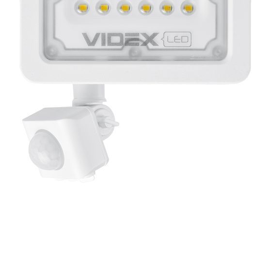 LED прожектор 20W 5000K с датчиком движения и освещенности, белый VIDEX, 24370, VL-F2e205W-S, 5000
