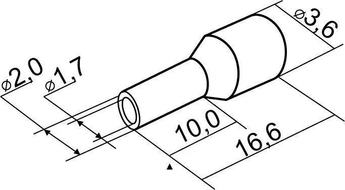 Наконечники трубчаті НТ 1,5-10 зелені (100шт)