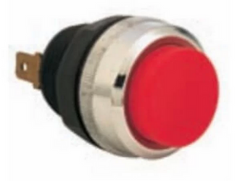 Кнопка сигнала 22 mm під затиски червона K22TK, EMAS