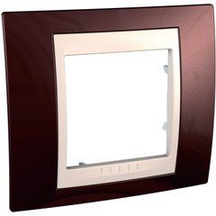 Рамка 1-постовая Терракот/Сл. Кость MGU6.002.551 Unica Plus Schneider, 8300, Теракот
