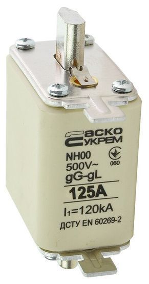 Предохранитель ножевой с плавкой вставкой NH00 125A gG АСКО