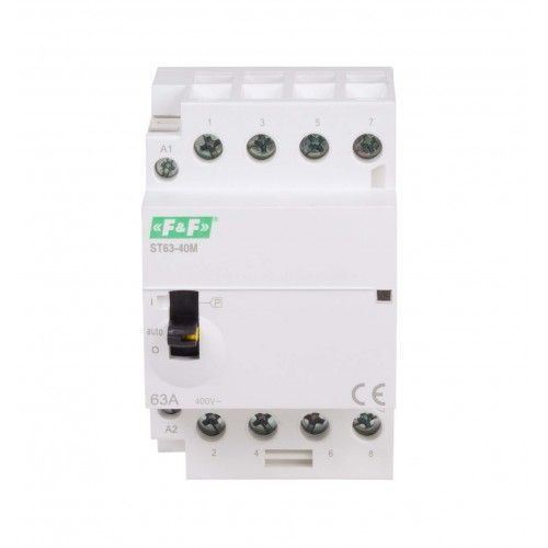 Контактор модульний ST63-40-M 4NO 40А F&F