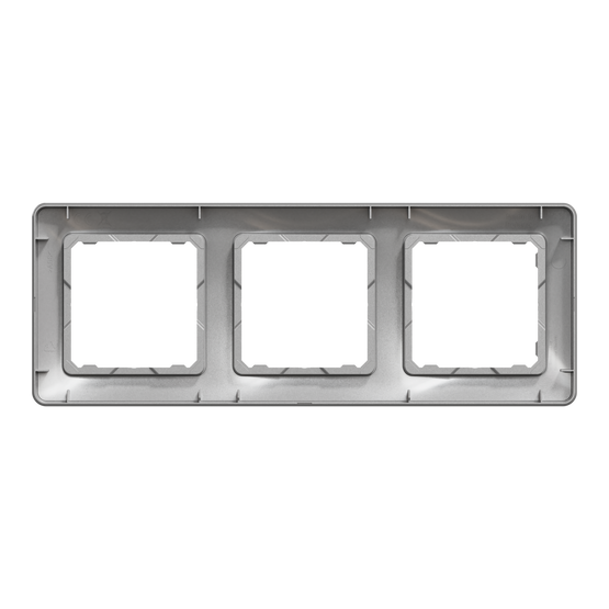 Рамка 3-постовая Алюминий Sedna Design Schneider Electric SDD313803, Алюминий