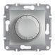 Світлоорегулятор поворотний 20-315VA. Алюміній EPH6600161 Asfora plus Schneider Electric, 10073, Алюміній