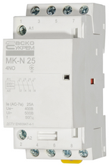 Модульный контактор MK-N 4P 25A 4NO 220V, 230V АС