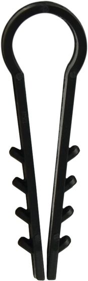 Дюбель-елочка (д 10) черный под круглый кабель (уп.100шт)