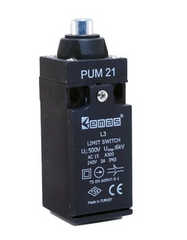 L3K13PUM211 Выключатель концевой с пластиковой консолью и металлическим штырьком (1НО+1НЗ) EMAS