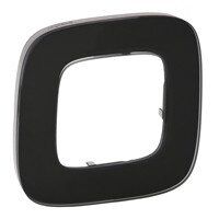 Рамка - Valena™ Allure - 1 пост - черное стекло