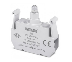 Блок-контакт подсветки BB с белым светодиодом 100-250 В AC EMAS