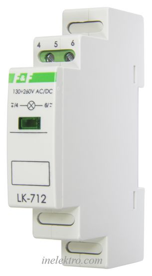 Контрольний індикатор LK-712 Y 220В жовтий LED ФиФ