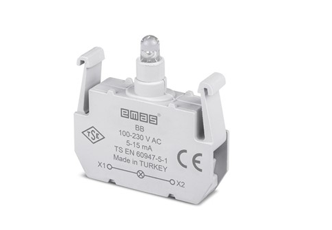 Блок-контакт підсвітки BB з білим світлодіодом 100-250 В AC EMAS