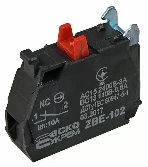 ZBE-102 N/C Контакт для кнопок TB5