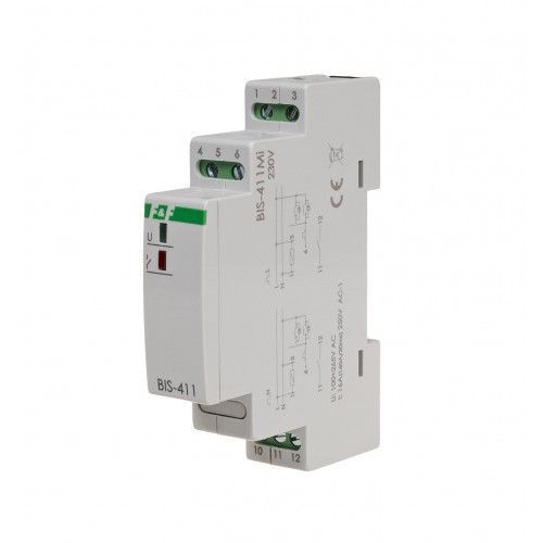Імпульсне реле BIS-411M-LED з пам'яттю 230В F&F