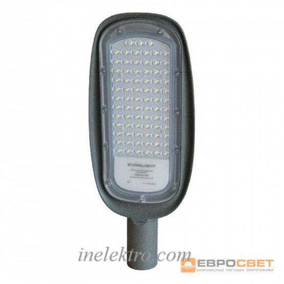 Світильник консольний 50Вт LED EVROLIGHT 5000К MALAG-50 M 6000Лм IP65 (5 років), 000042787, 6400