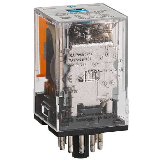 Реле проміжне MU3 3CO 11РIN 10А 220В DC Schrack