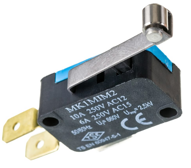 Микро-выключатель MK1MIM2 с металлическим роликом на среднем металлическом рычаге EMAS