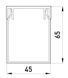 Короб пластиковый перфорированный e.trunking.perf.stand.45.65, 45х65мм, 2м