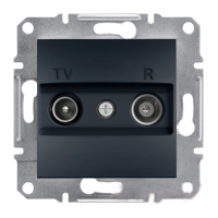 TV/R Розетка EPH3300171 оконечная (1dB) ASFORA Schneider Electric Антрацит, 0798, Антрацит