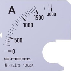 Шкала для амперметра щитового e.meter72.a1500.scale AC 1500A
