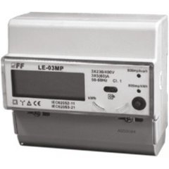 Лічильник електроенергії 3-фазний LЕ-03МР MODBUS RS-485 з аналізатором