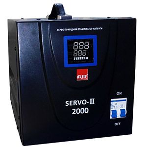 SERVO-II-SVC-2000VA LED цифровий стабілізатор напруги 2000ВА 1-фазний Eltis Electric