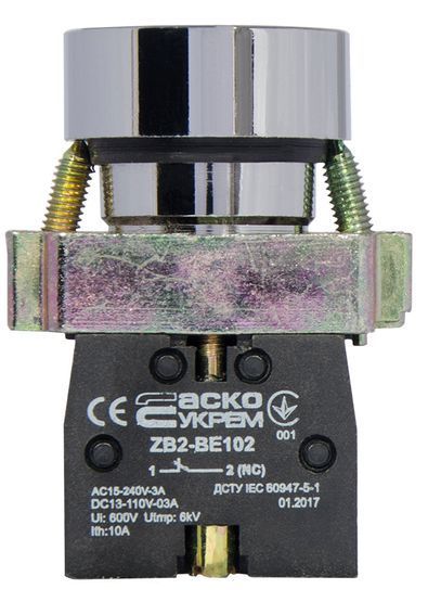XB2-BA4322 кнопка "Стоп" красная