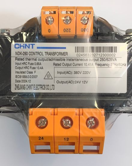 Трансформатор понижающий 250Вт 1ф NDK-250VA 380 220/24 12 Chint