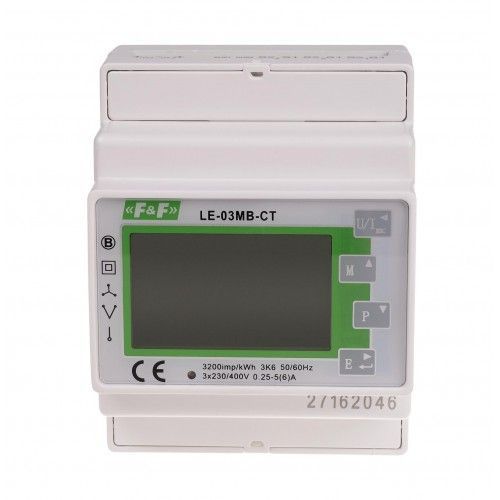 LE-03MB-CT Трифазний, M-BUS, трансформаторного підключення