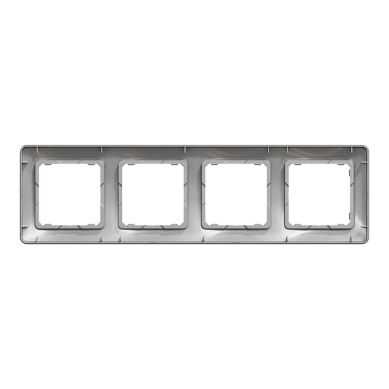 Рамка 4-постовая Алюминий Sedna Design Schneider Electric SDD313804, Алюминий