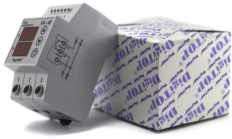 Реле напруги з контролем току VА-40А DigiTOP