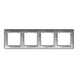 Рамка 4-постовая Алюминий Sedna Design Schneider Electric SDD313804, Алюминий